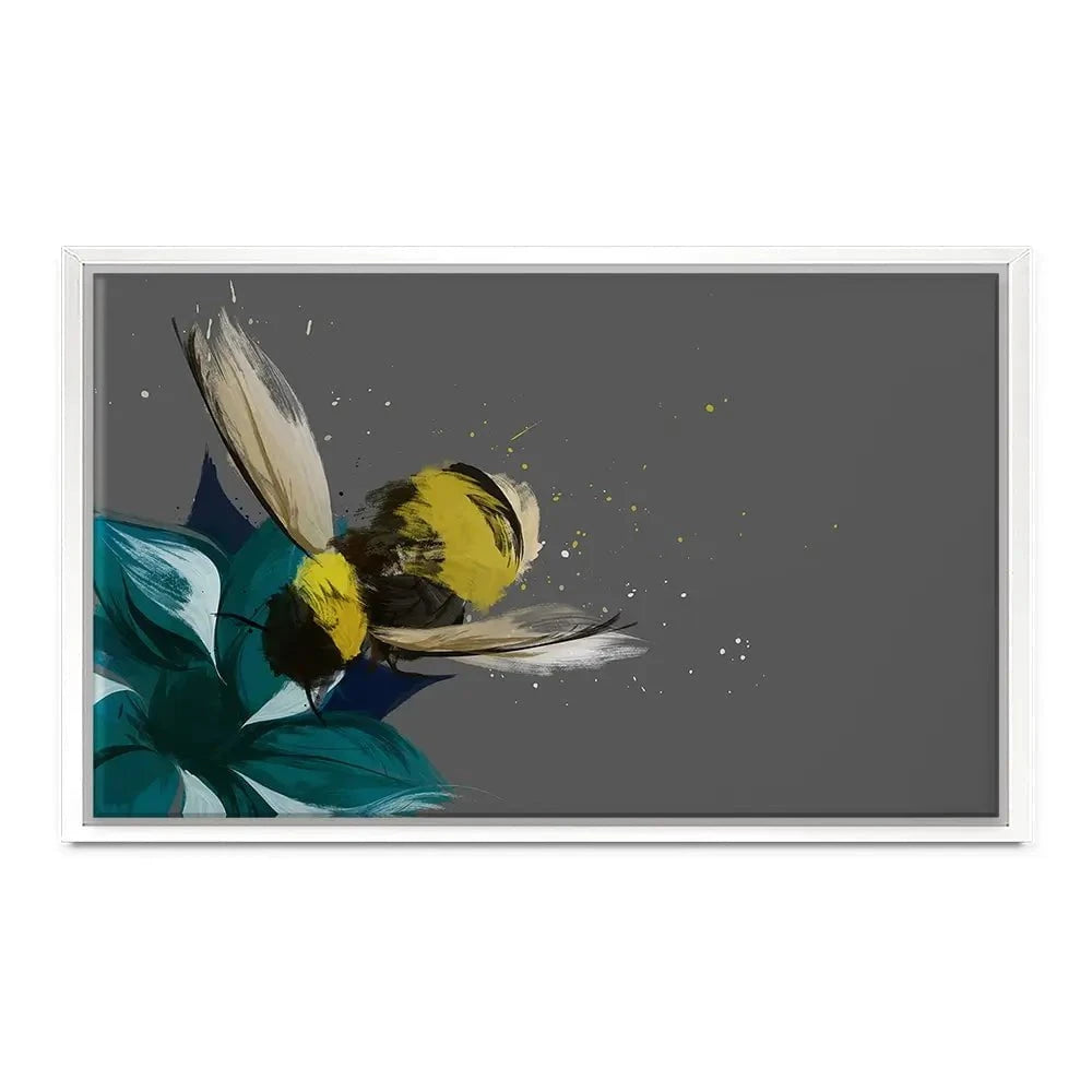 Bee On A Flower Canvas Print Bee On A Flower Canvas Print wall art product Aimee Linzi