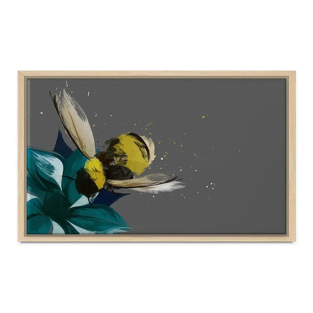 Bee On A Flower Canvas Print Bee On A Flower Canvas Print wall art product Aimee Linzi