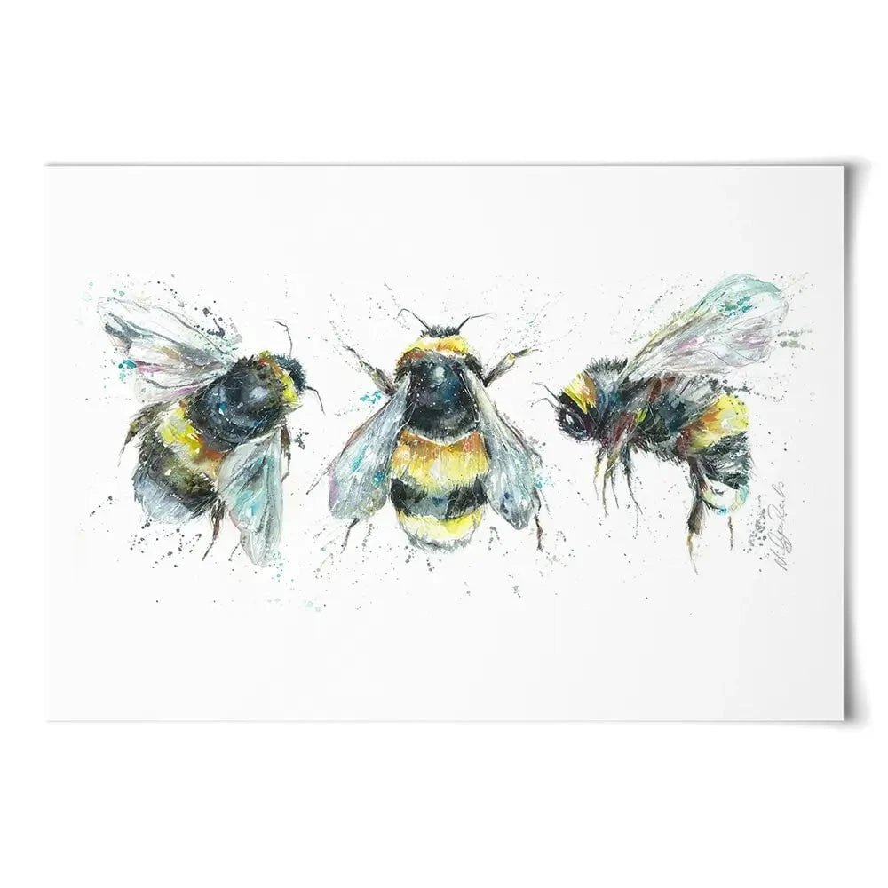 Bee Study Art Print Bee Study Art Print wall art product Nicola Jane Rowles