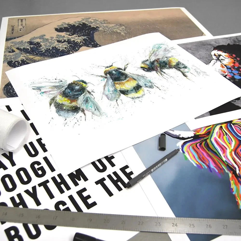 Bee Study Art Print Bee Study Art Print wall art product Nicola Jane Rowles