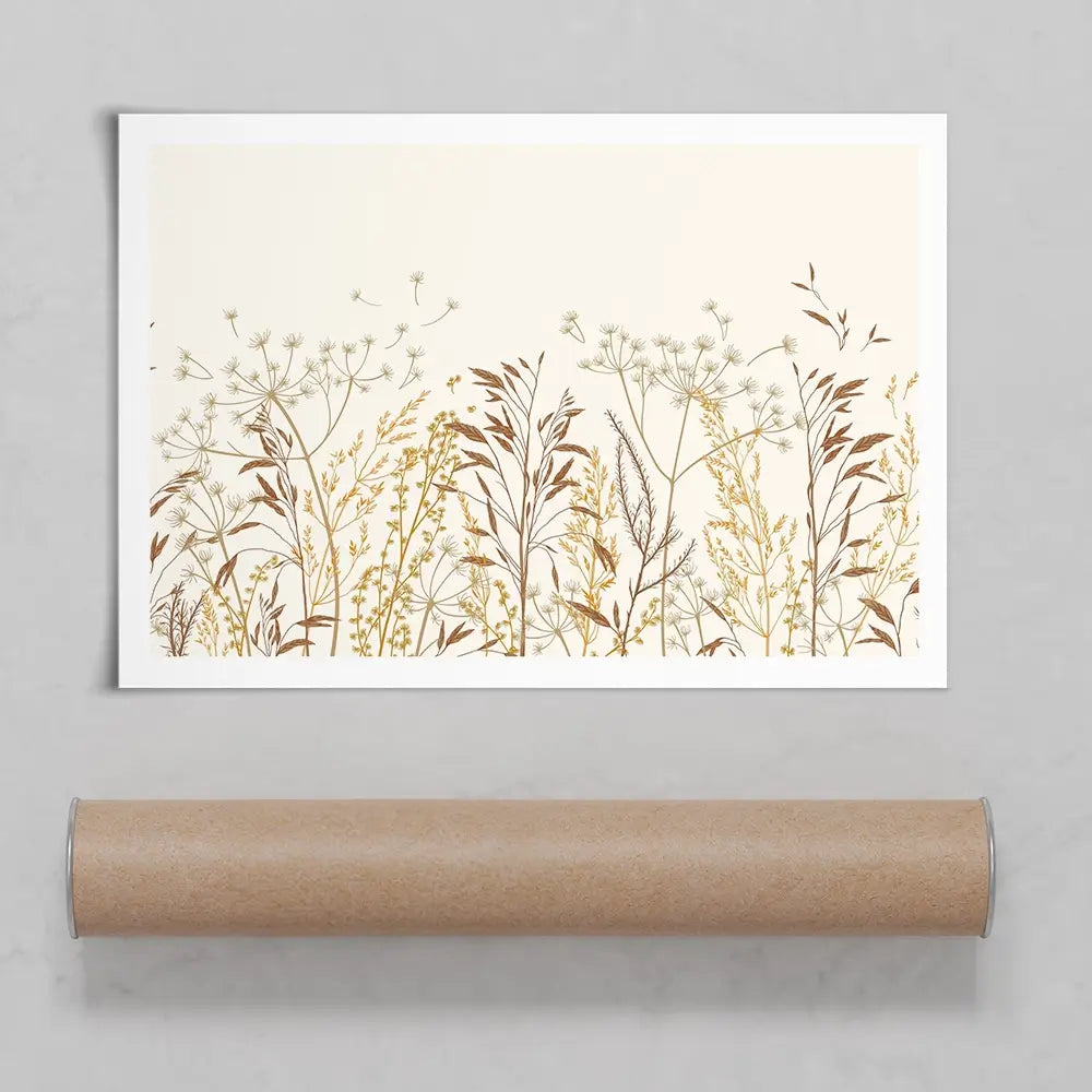 Beige Botanicals Art Print Beige Botanicals Art Print wall art product Art Print Shop