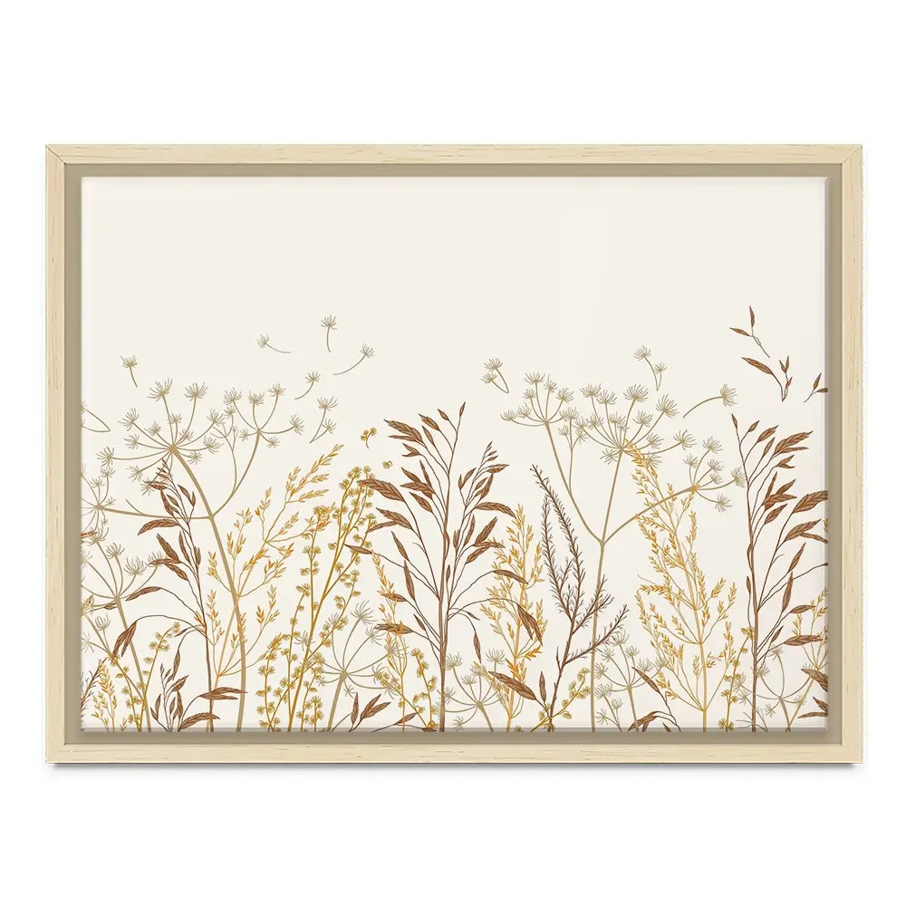 Beige Botanicals Canvas Print Beige Botanicals Canvas Print wall art product Art Print Shop