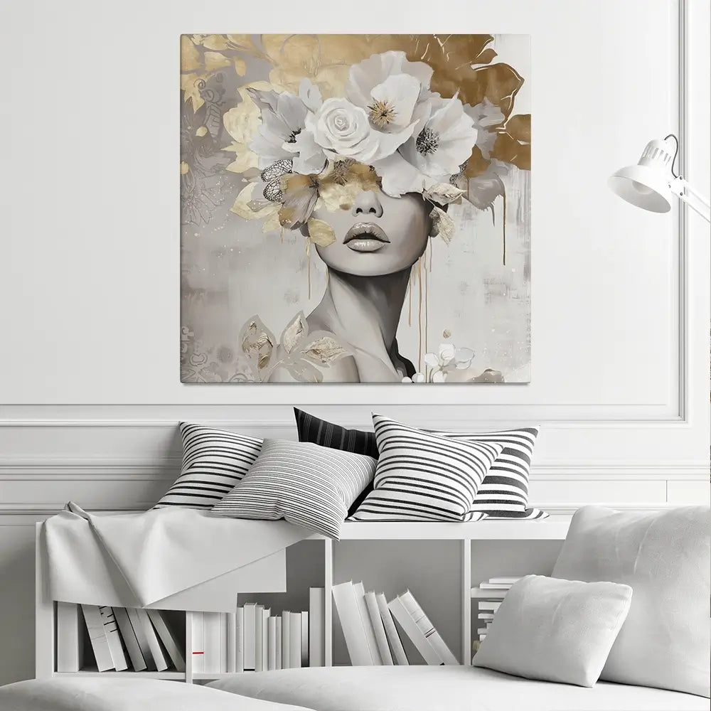 Bella Square Canvas Print Bella Square Canvas Print wall art product Bella Eve