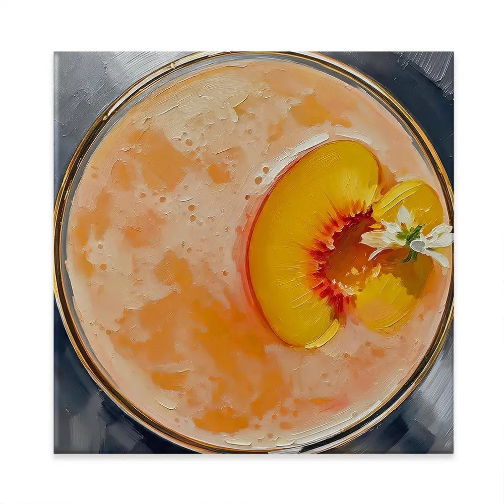 Bellini Cocktail Square Canvas Print Bellini Cocktail Square Canvas Print wall art product David Alexander Elder
