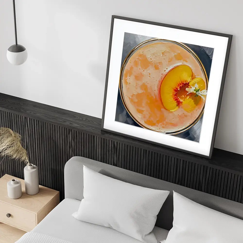 Bellini Cocktail Square Framed Art Print Bellini Cocktail Square Framed Art Print wall art product David Alexander Elder