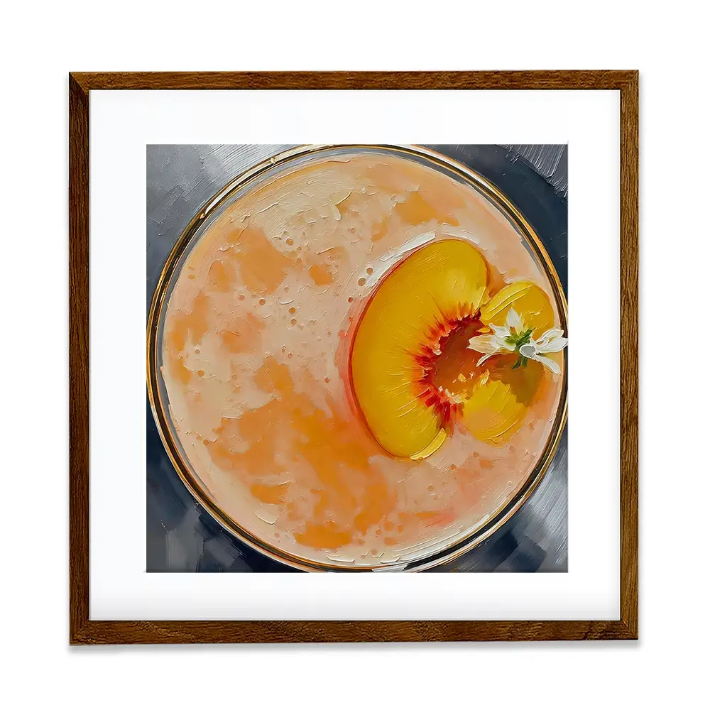Bellini Cocktail Square Framed Art Print Bellini Cocktail Square Framed Art Print wall art product David Alexander Elder