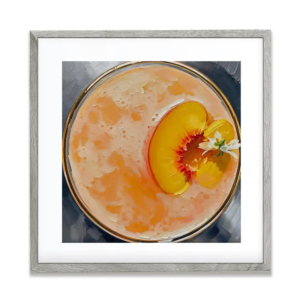 Bellini Cocktail Square Framed Art Print Bellini Cocktail Square Framed Art Print wall art product David Alexander Elder