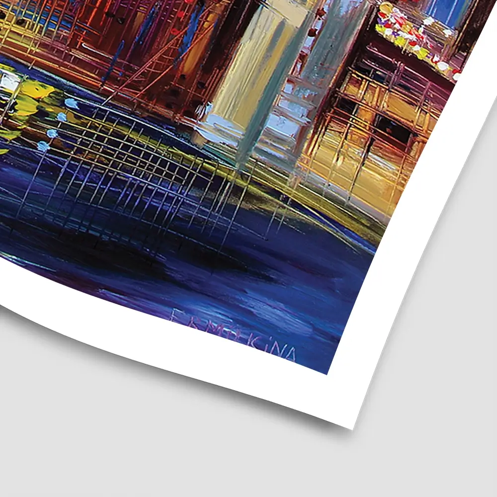 Benjamin Franklin Bridge Square Art Print Benjamin Franklin Bridge Square Art Print wall art product Ekaterina Ermilkina