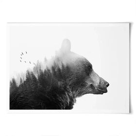 Big Bear Art Print Big Bear Art Print wall art product Emanuela Carratoni - Independent