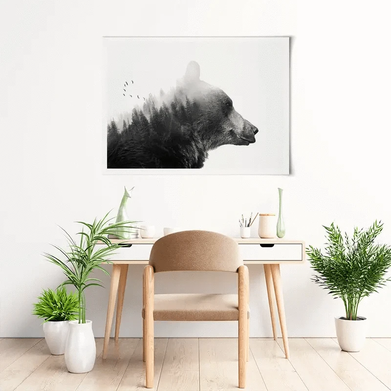 Big Bear Art Print Big Bear Art Print wall art product Emanuela Carratoni - Independent