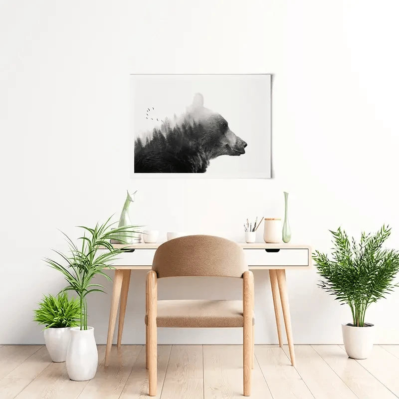 Big Bear Art Print Big Bear Art Print wall art product Emanuela Carratoni - Independent