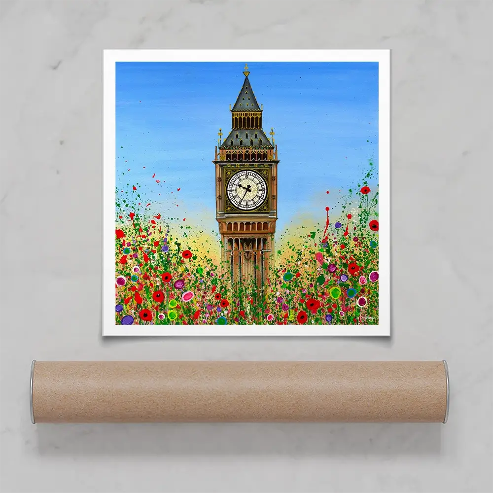 Big Ben Square Art Print Big Ben Square Art Print wall art product Jo Gough