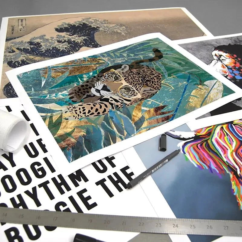 Big Cat Creeping Art Print Big Cat Creeping Art Print wall art product Sarah Manovski