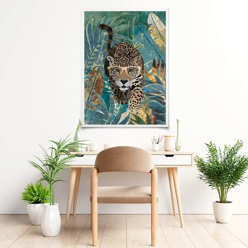 Big Cat Creeping Art Print Big Cat Creeping Art Print wall art product Sarah Manovski