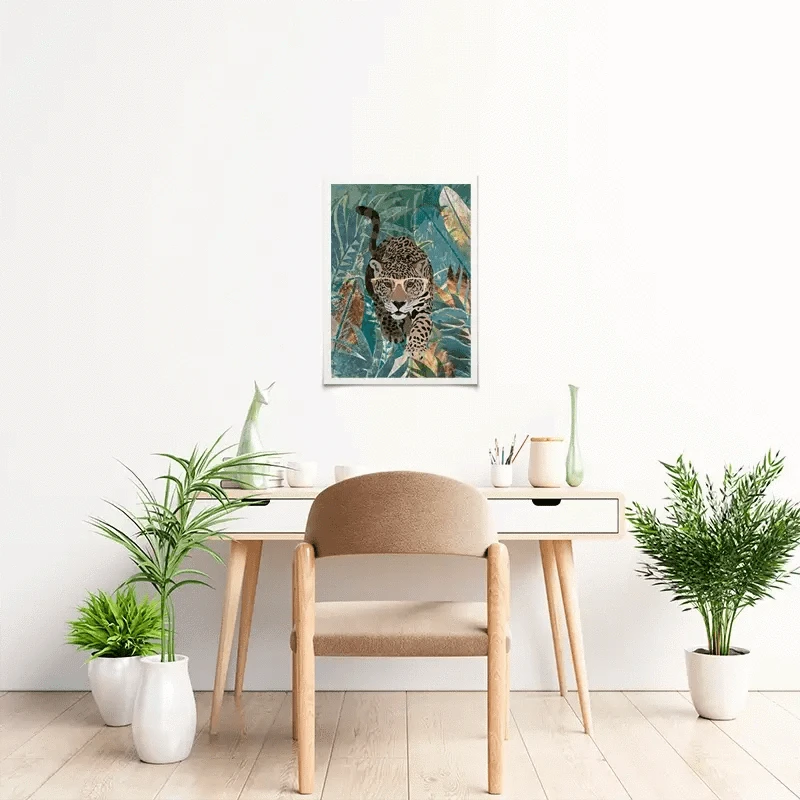 Big Cat Creeping Art Print Big Cat Creeping Art Print wall art product Sarah Manovski