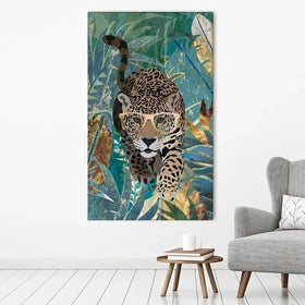 Big Cat Creeping Canvas Print Big Cat Creeping Canvas Print wall art product Sarah Manovski