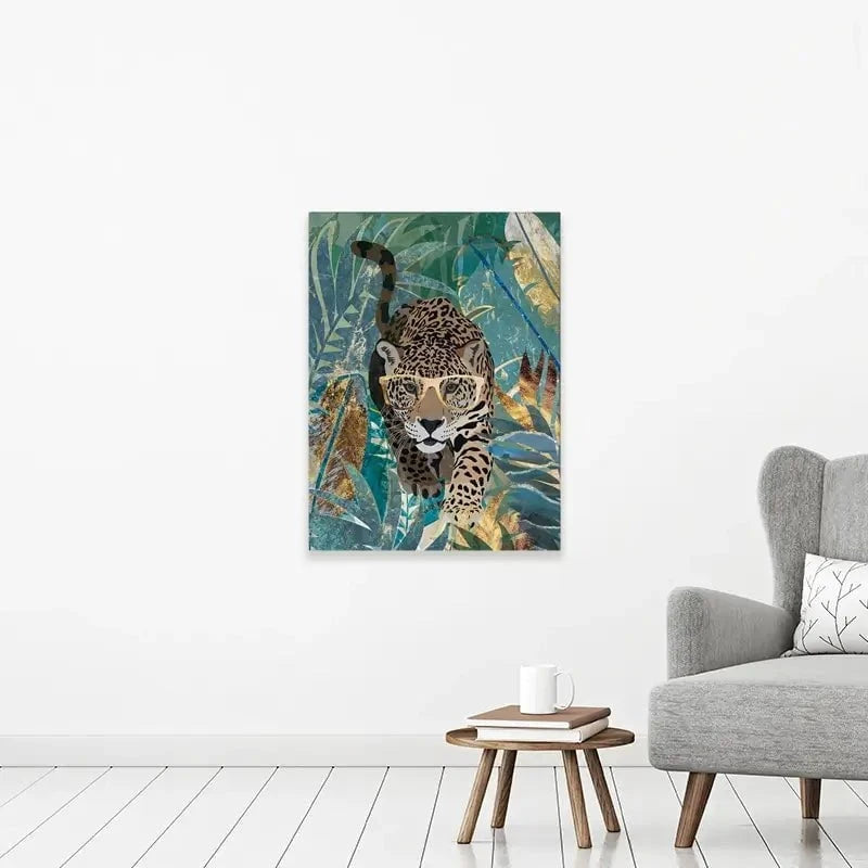 Big Cat Creeping Canvas Print Big Cat Creeping Canvas Print wall art product Sarah Manovski