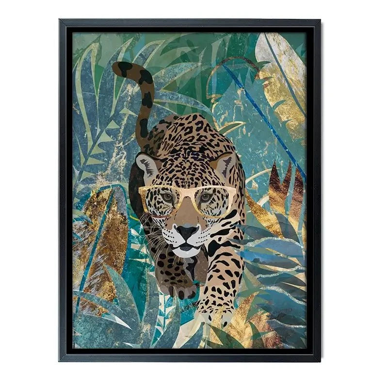 Big Cat Creeping Canvas Print Big Cat Creeping Canvas Print wall art product Sarah Manovski