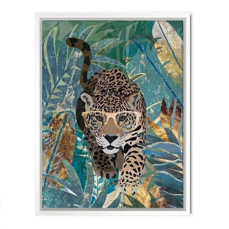 Big Cat Creeping Canvas Print Big Cat Creeping Canvas Print wall art product Sarah Manovski
