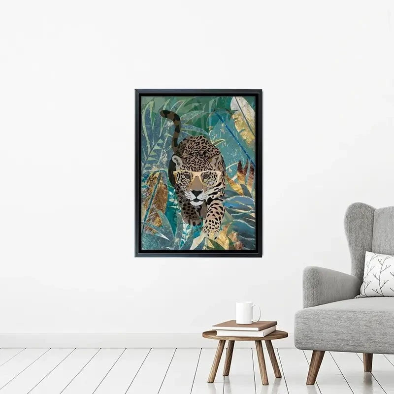 Big Cat Creeping Canvas Print Big Cat Creeping Canvas Print wall art product Sarah Manovski