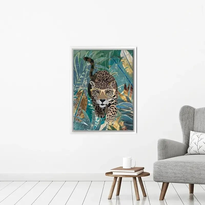 Big Cat Creeping Canvas Print Big Cat Creeping Canvas Print wall art product Sarah Manovski