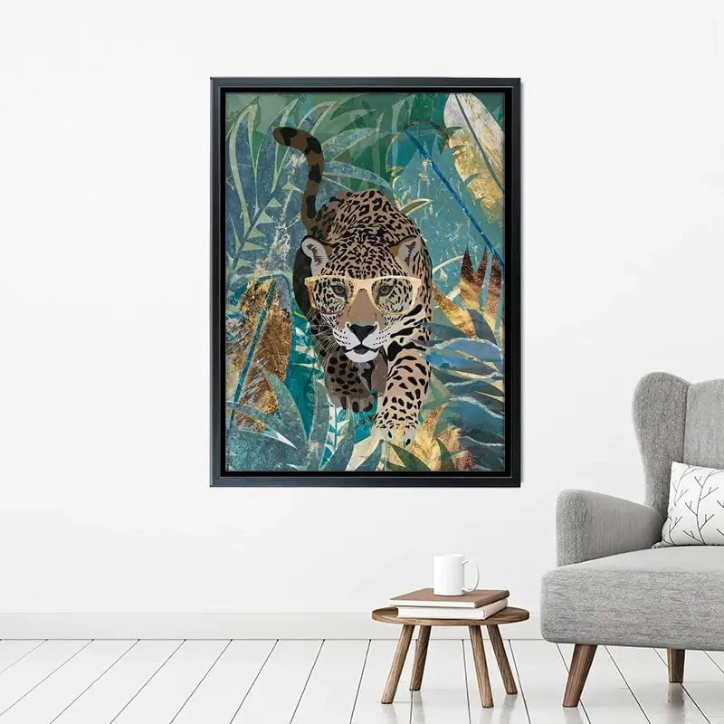 Big Cat Creeping Canvas Print Big Cat Creeping Canvas Print wall art product Sarah Manovski