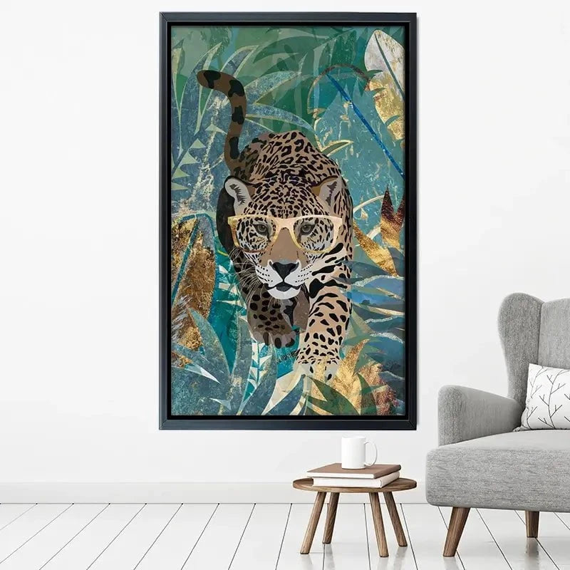 Big Cat Creeping Canvas Print Big Cat Creeping Canvas Print wall art product Sarah Manovski