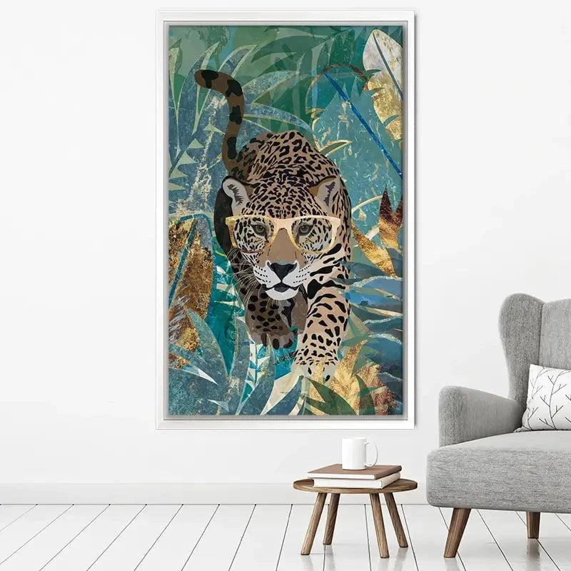 Big Cat Creeping Canvas Print Big Cat Creeping Canvas Print wall art product Sarah Manovski