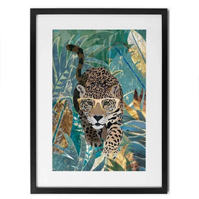 Big Cat Creeping Framed Art Print Big Cat Creeping Framed Art Print wall art product Sarah Manovski