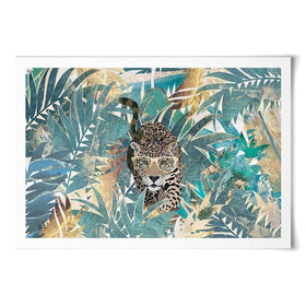 Big Cat Creeping Landscape Art Print Big Cat Creeping Landscape Art Print wall art product Sarah Manovski