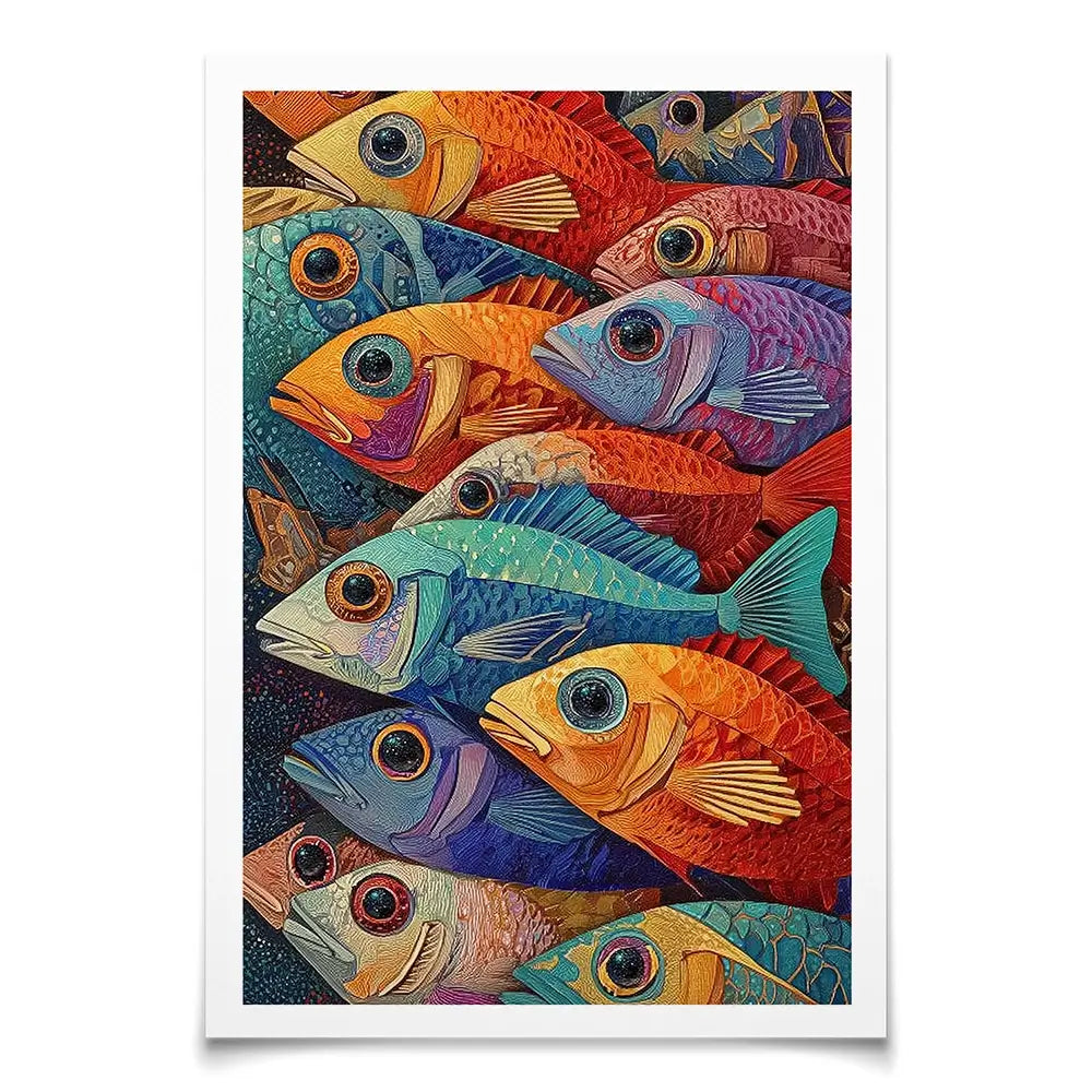 Bigeye Shoal Art Print Bigeye Shoal Art Print wall art product David Alexander Elder