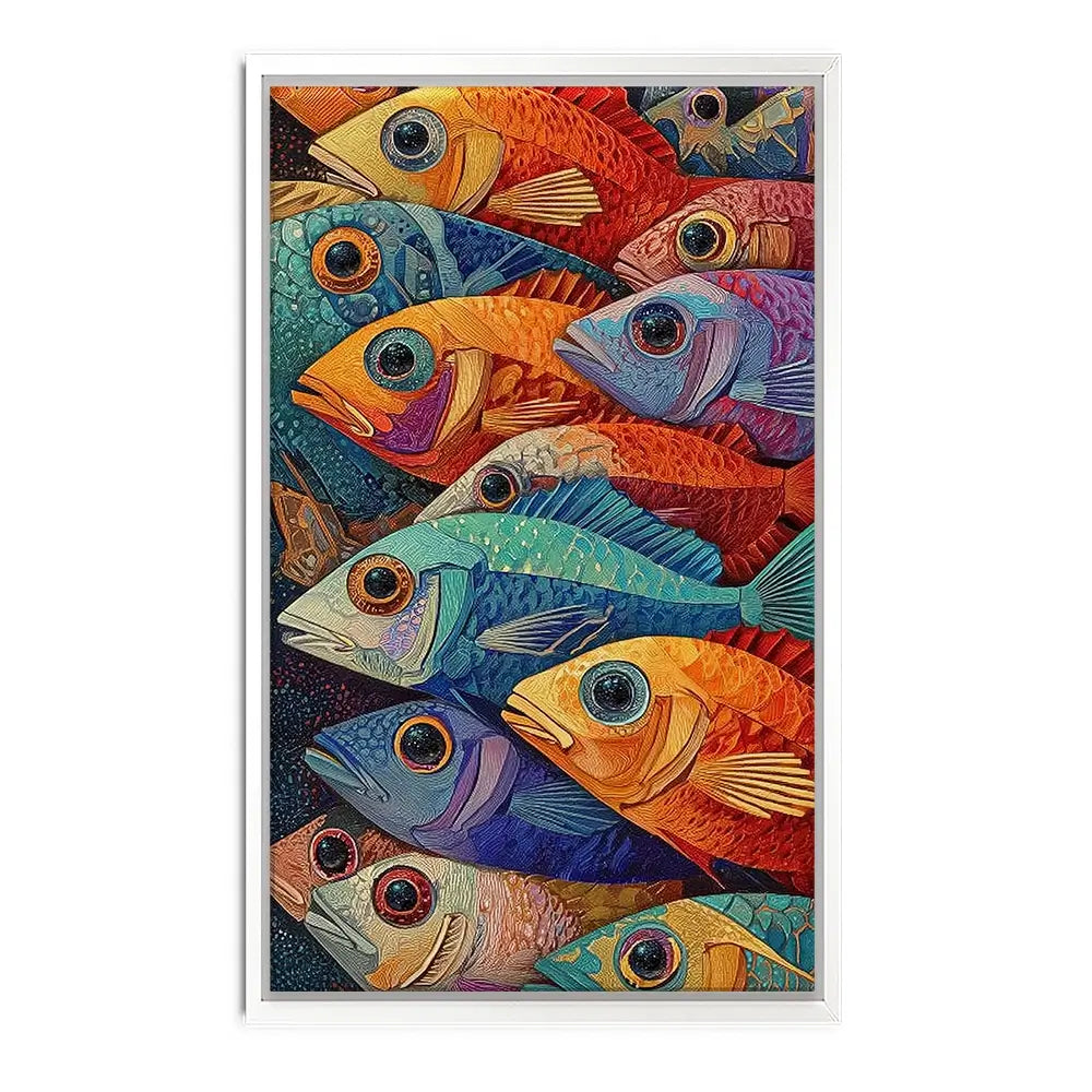 Bigeye Shoal Canvas Print Bigeye Shoal Canvas Print wall art product David Alexander Elder