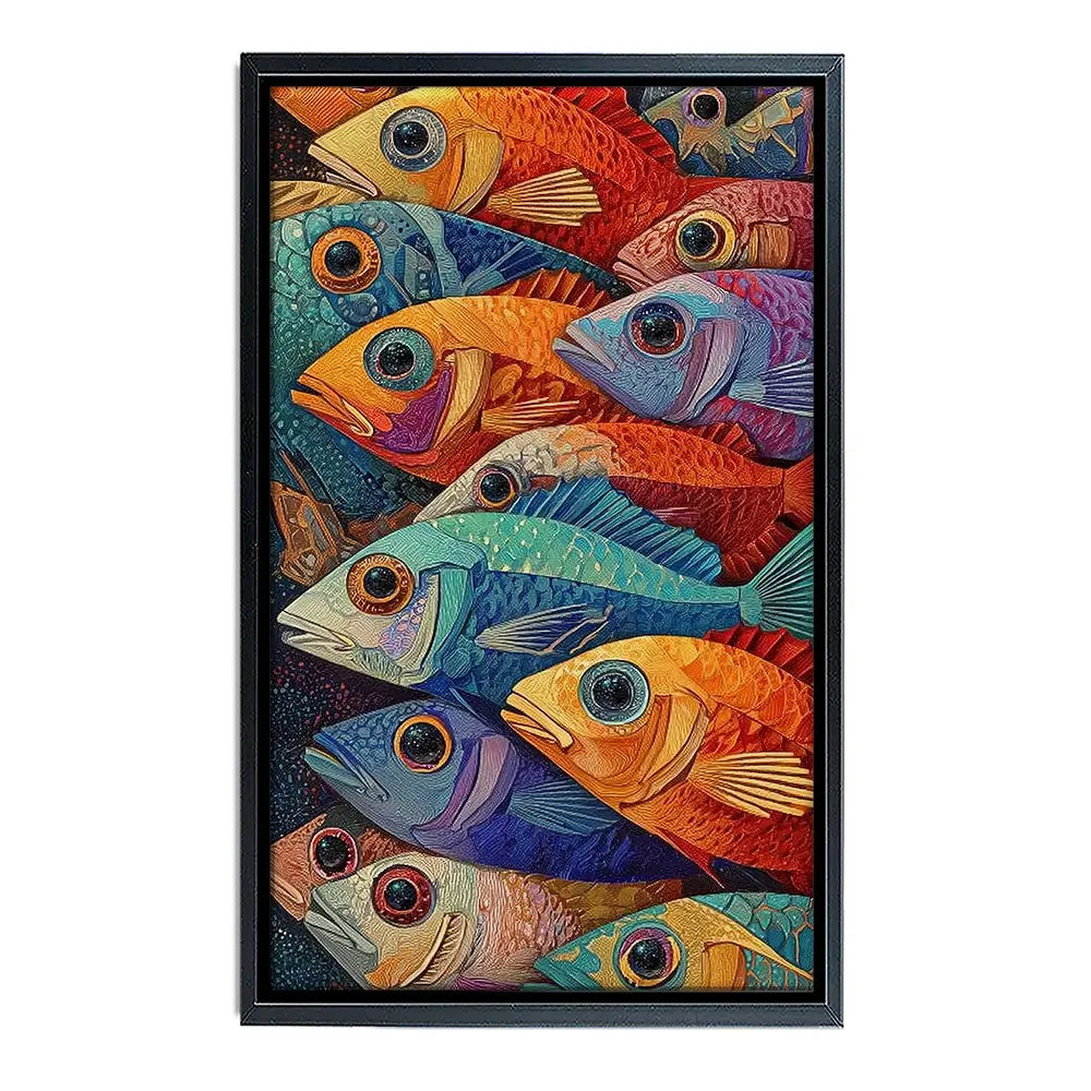 Bigeye Shoal Canvas Print Bigeye Shoal Canvas Print wall art product David Alexander Elder