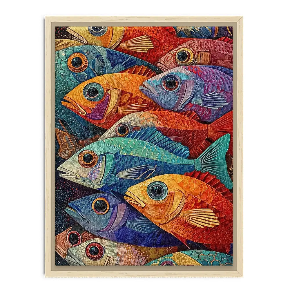 Bigeye Shoal Canvas Print Bigeye Shoal Canvas Print wall art product David Alexander Elder