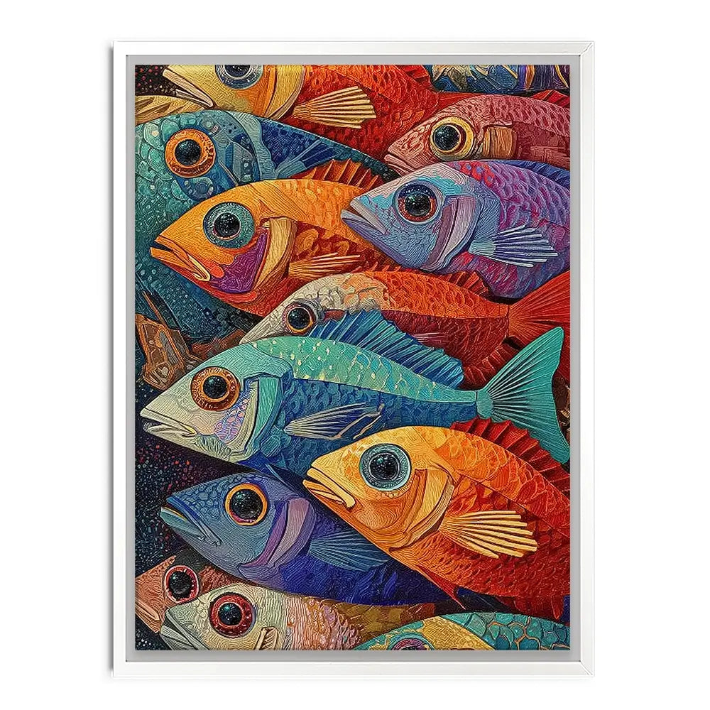 Bigeye Shoal Canvas Print Bigeye Shoal Canvas Print wall art product David Alexander Elder