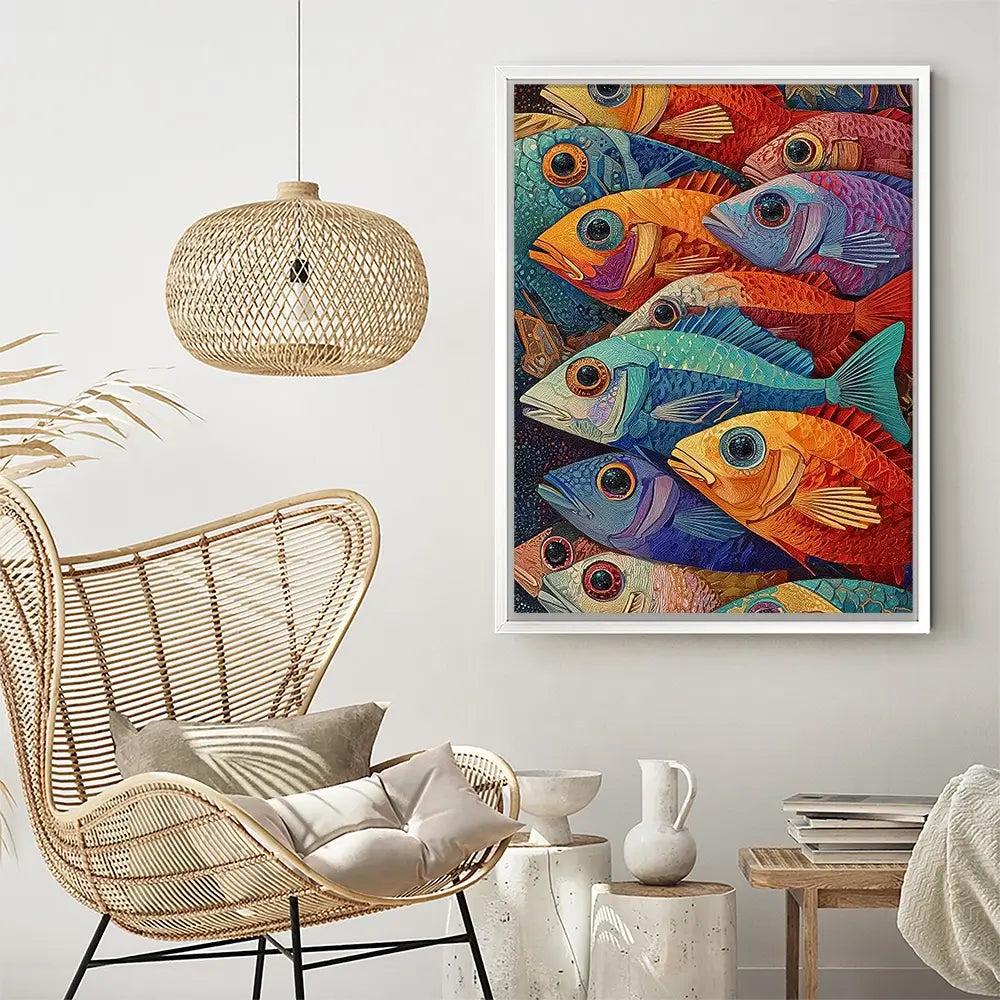 Bigeye Shoal Canvas Print Bigeye Shoal Canvas Print wall art product David Alexander Elder