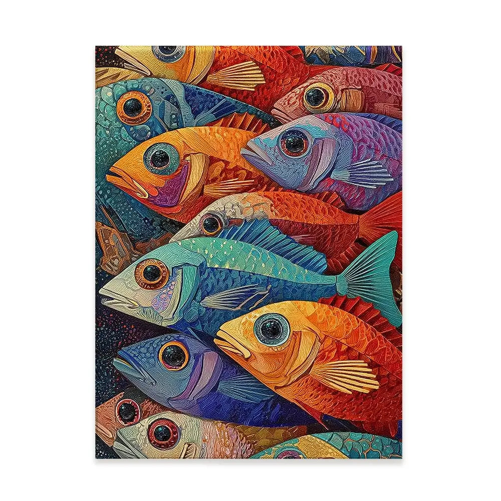 Bigeye Shoal Canvas Print Bigeye Shoal Canvas Print wall art product David Alexander Elder