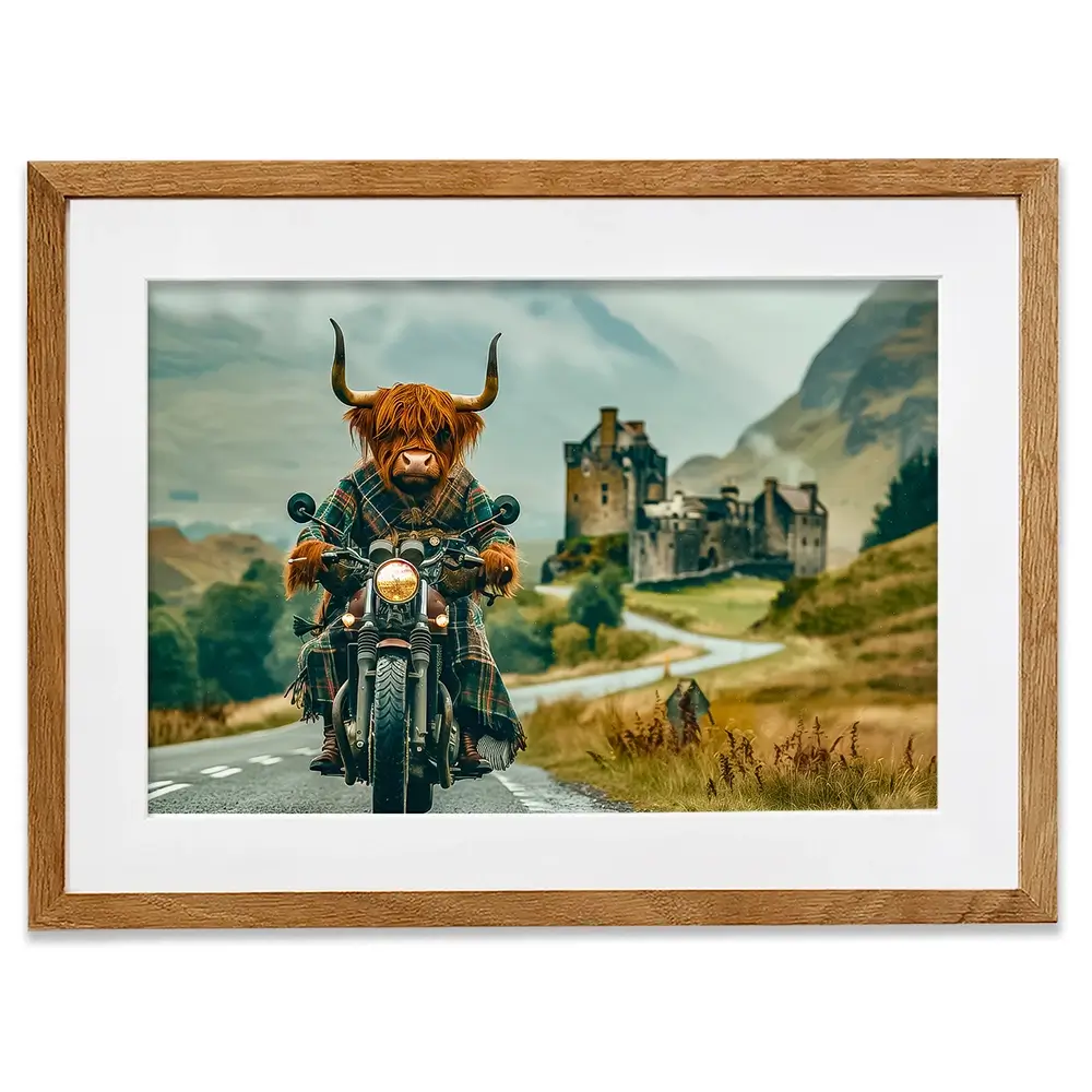 Biker Coo Framed Art Print Biker Coo Framed Art Print wall art product David Alexander Elder