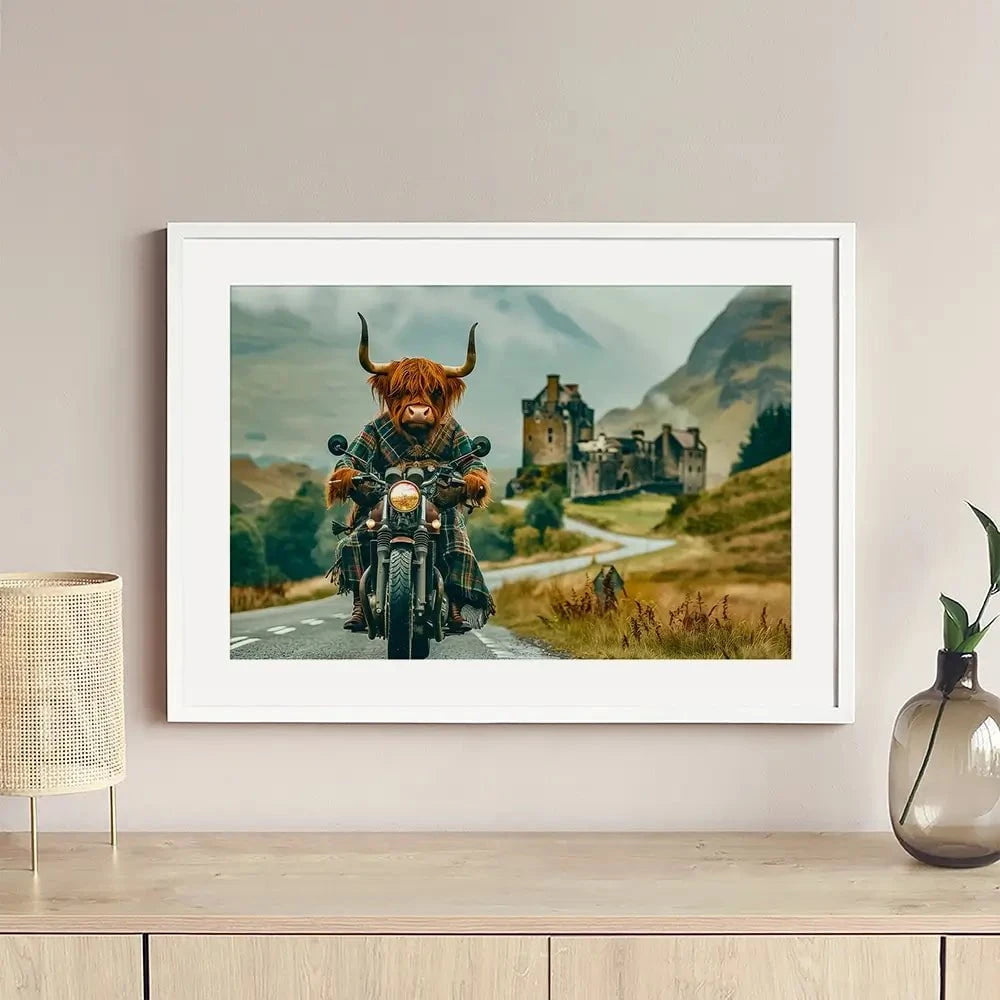 Biker Coo Framed Art Print Biker Coo Framed Art Print wall art product David Alexander Elder