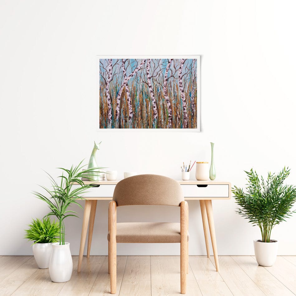 Birches Art Print wall art product Olga Tkachyk