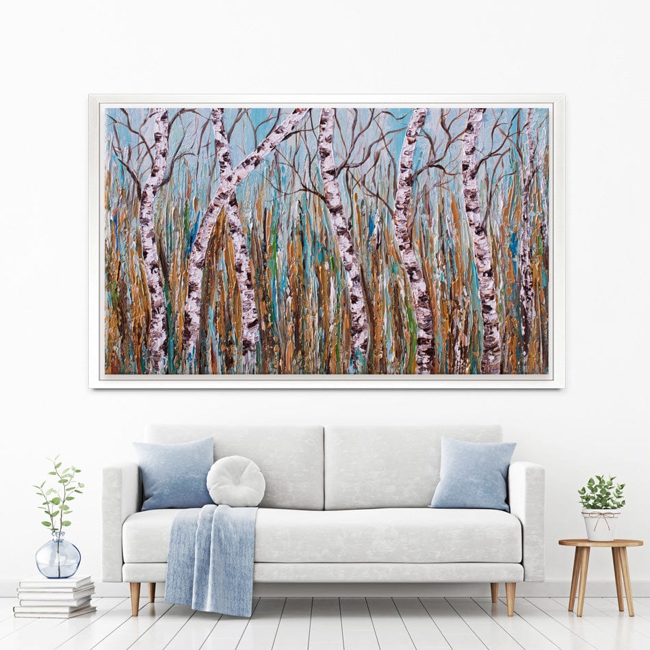 Birches Canvas Print wall art product Olga Tkachyk
