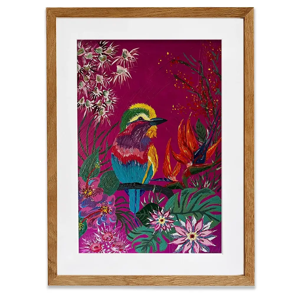 Bird Of Paradise Framed Art Print Bird Of Paradise Framed Art Print wall art product Jo Mulligan