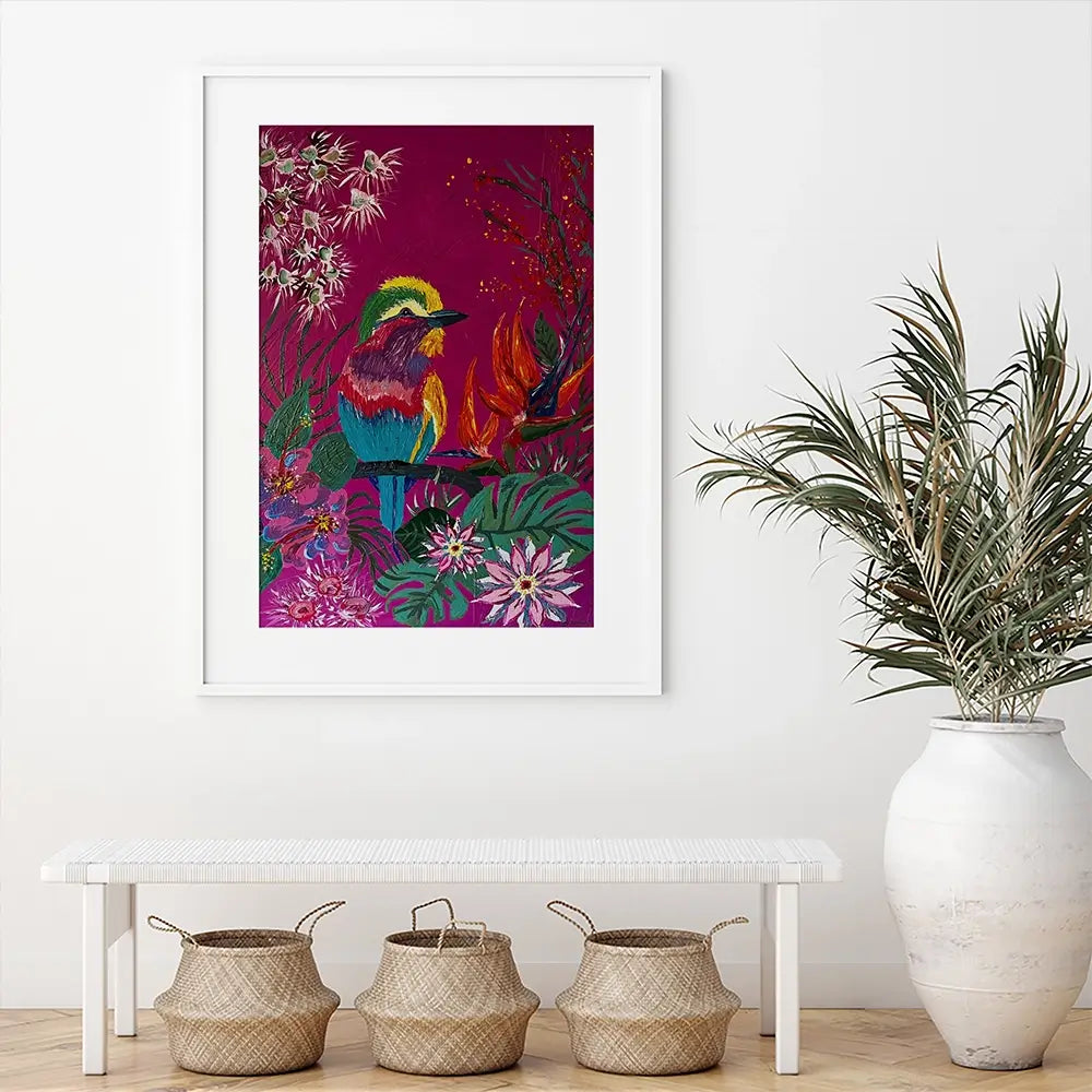 Bird Of Paradise Framed Art Print Bird Of Paradise Framed Art Print wall art product Jo Mulligan
