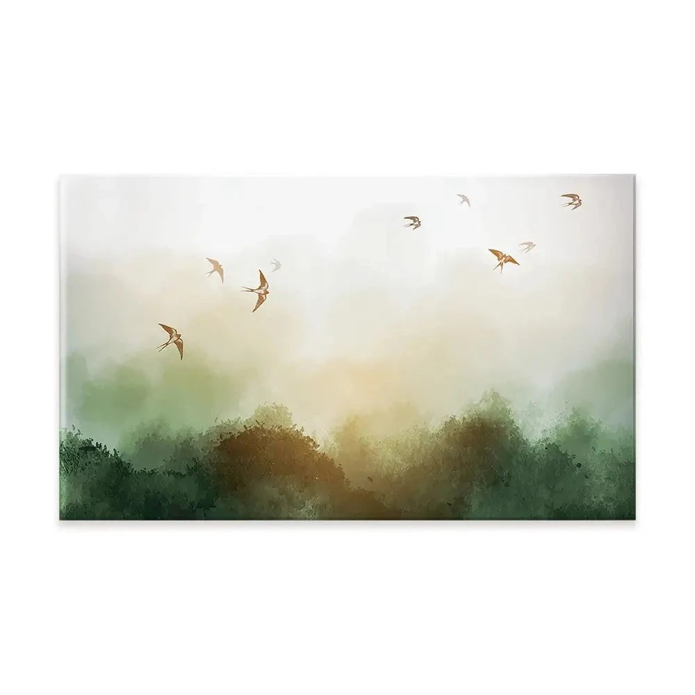 Birds Flying High Canvas Print Birds Flying High Canvas Print wall art product Elina Li / Shutterstock