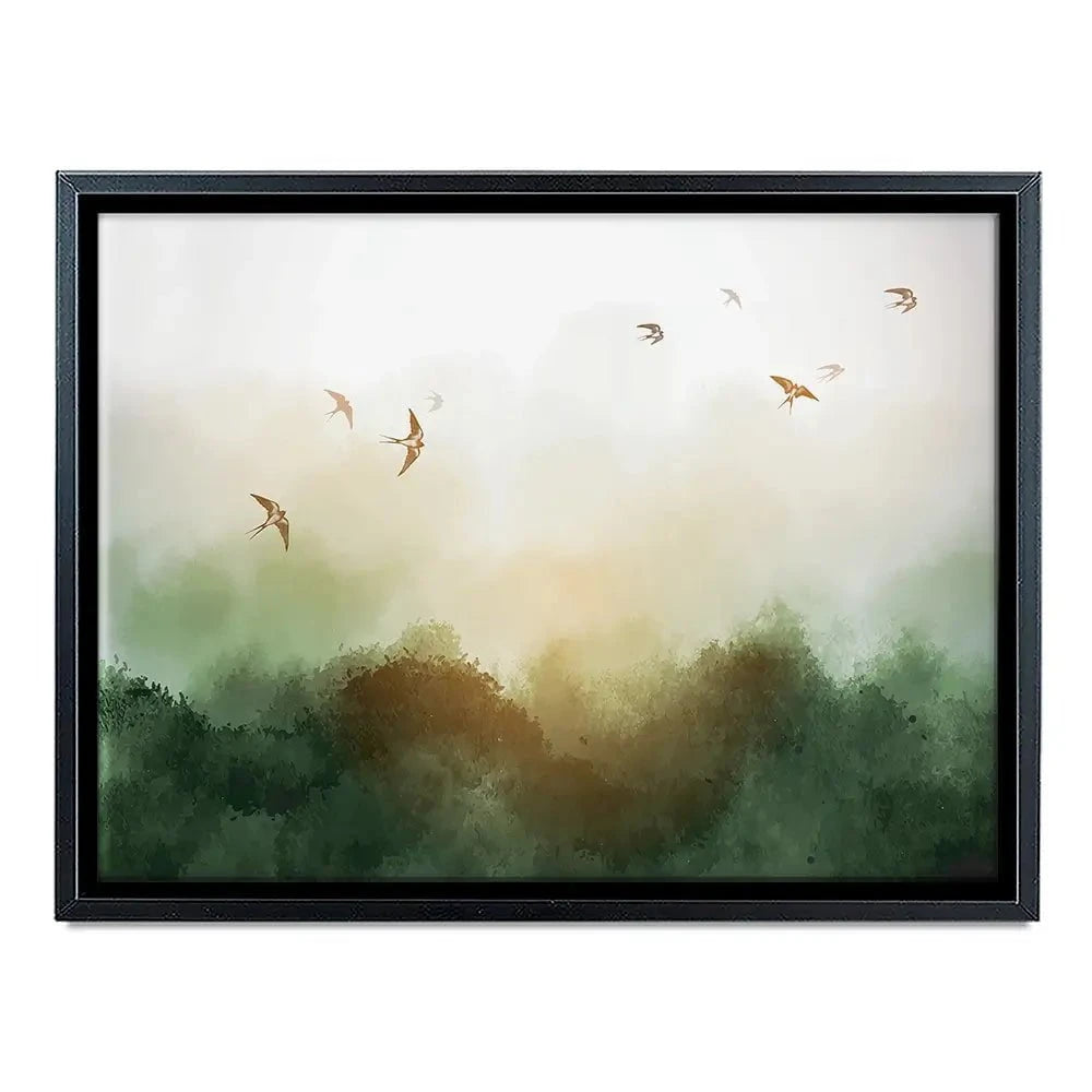 Birds Flying High Canvas Print Birds Flying High Canvas Print wall art product Elina Li / Shutterstock