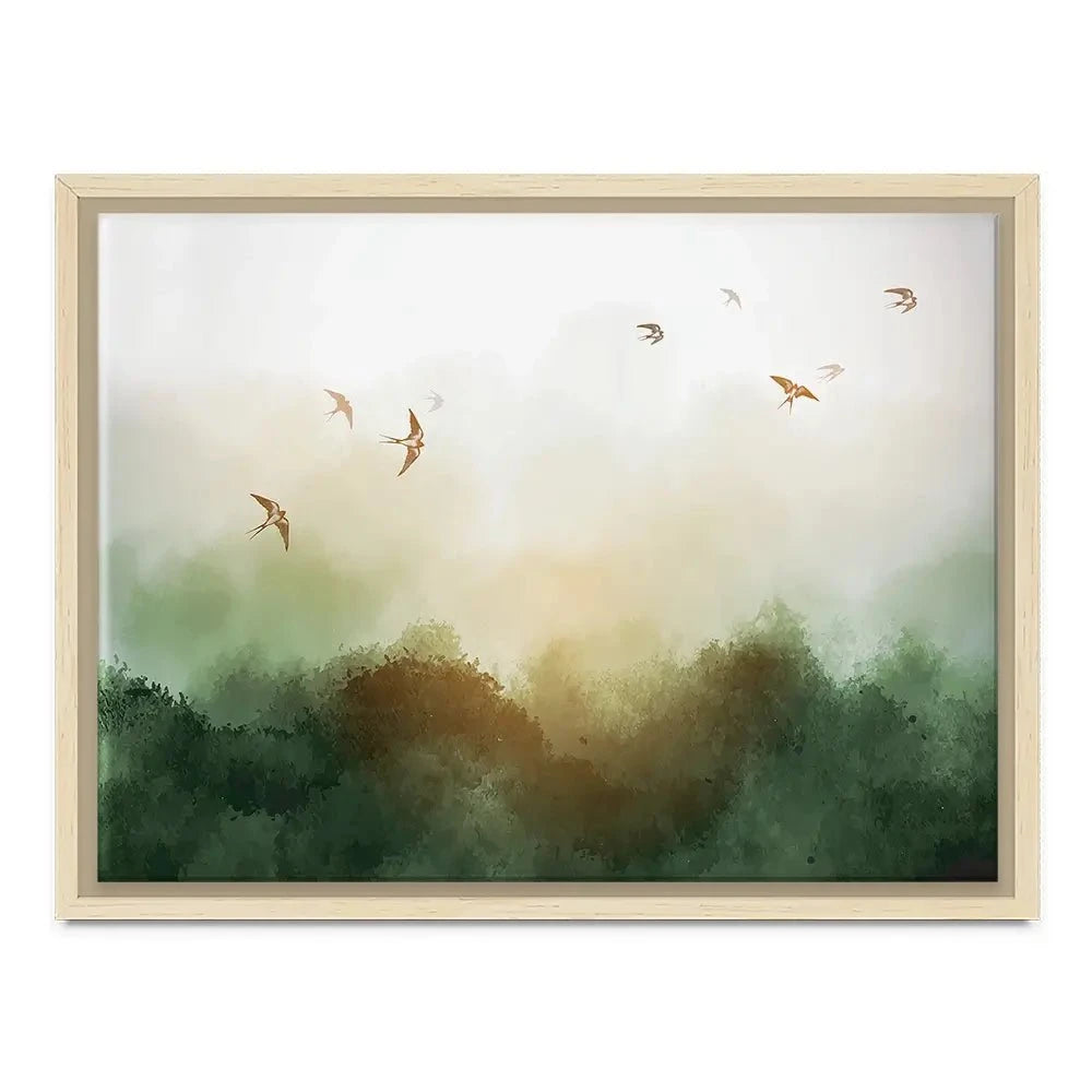 Birds Flying High Canvas Print Birds Flying High Canvas Print wall art product Elina Li / Shutterstock