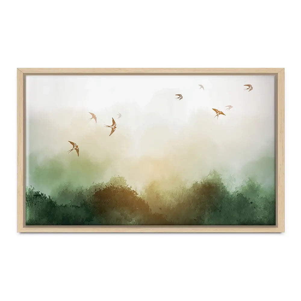 Birds Flying High Oversized Canvas Print Birds Flying High Oversized Canvas Print wall art product Elina Li / Shutterstock