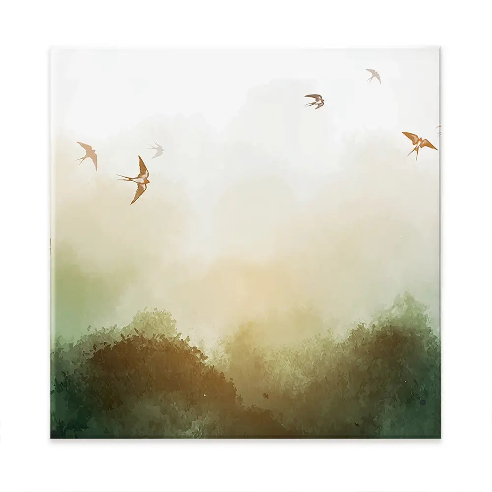 Birds Flying High Oversized Canvas Print Birds Flying High Oversized Canvas Print wall art product Elina Li / Shutterstock