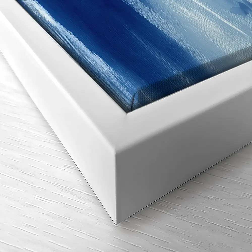 Birds In Blue Wind Canvas Print Birds In Blue Wind Canvas Print wall art product Chromatic Storm Studio
