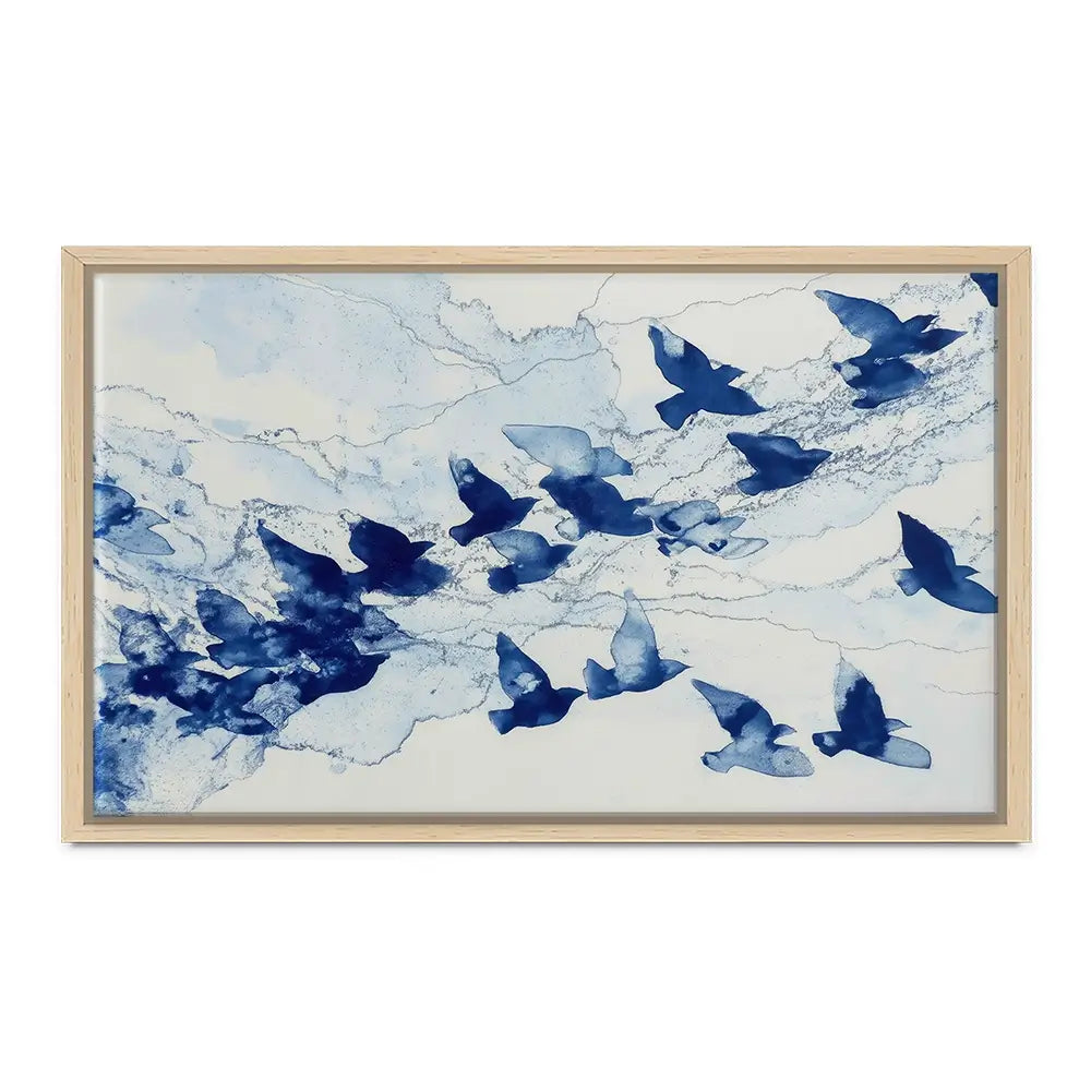 Birds In Flight Canvas Print Birds In Flight Canvas Print wall art product Chromatic Storm Studio